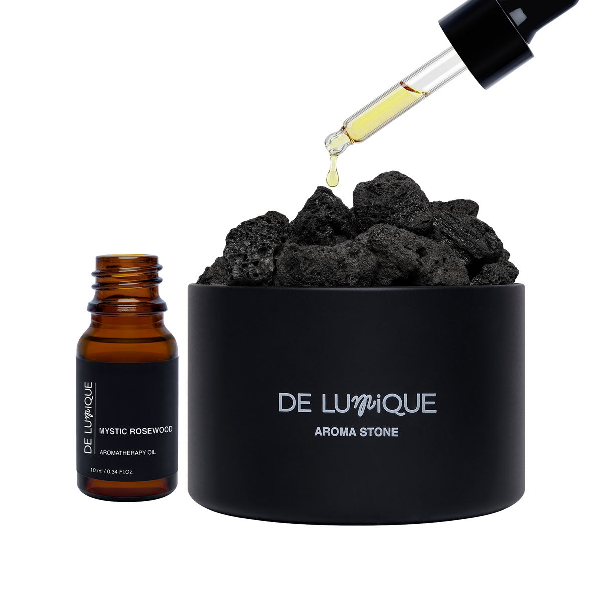 Aromatherapy Volcano Stone Set - Mystic Rosewood-1