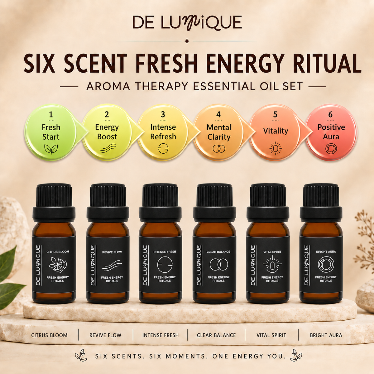 Aromatherapy Essential Oil Set - Fresh Energy Rituals-3