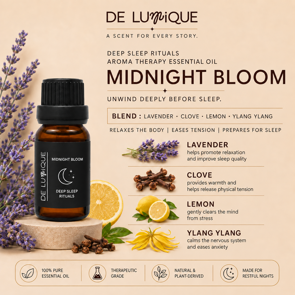 Aromatherapy Essential Oil Set - Deep Sleep Rituals-4