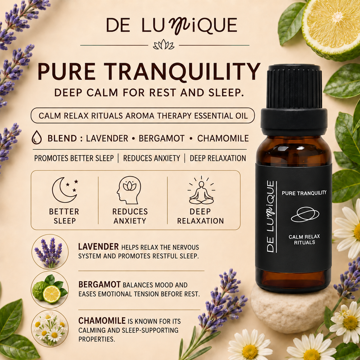 Aromatherapy Essential Oil Set - Calm Relax Rituals-8
