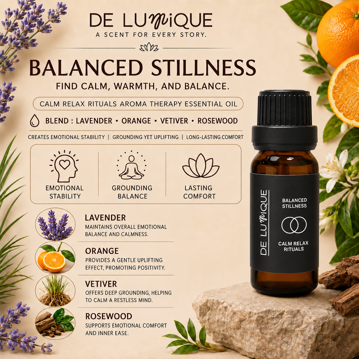 Aromatherapy Essential Oil Set - Calm Relax Rituals-9
