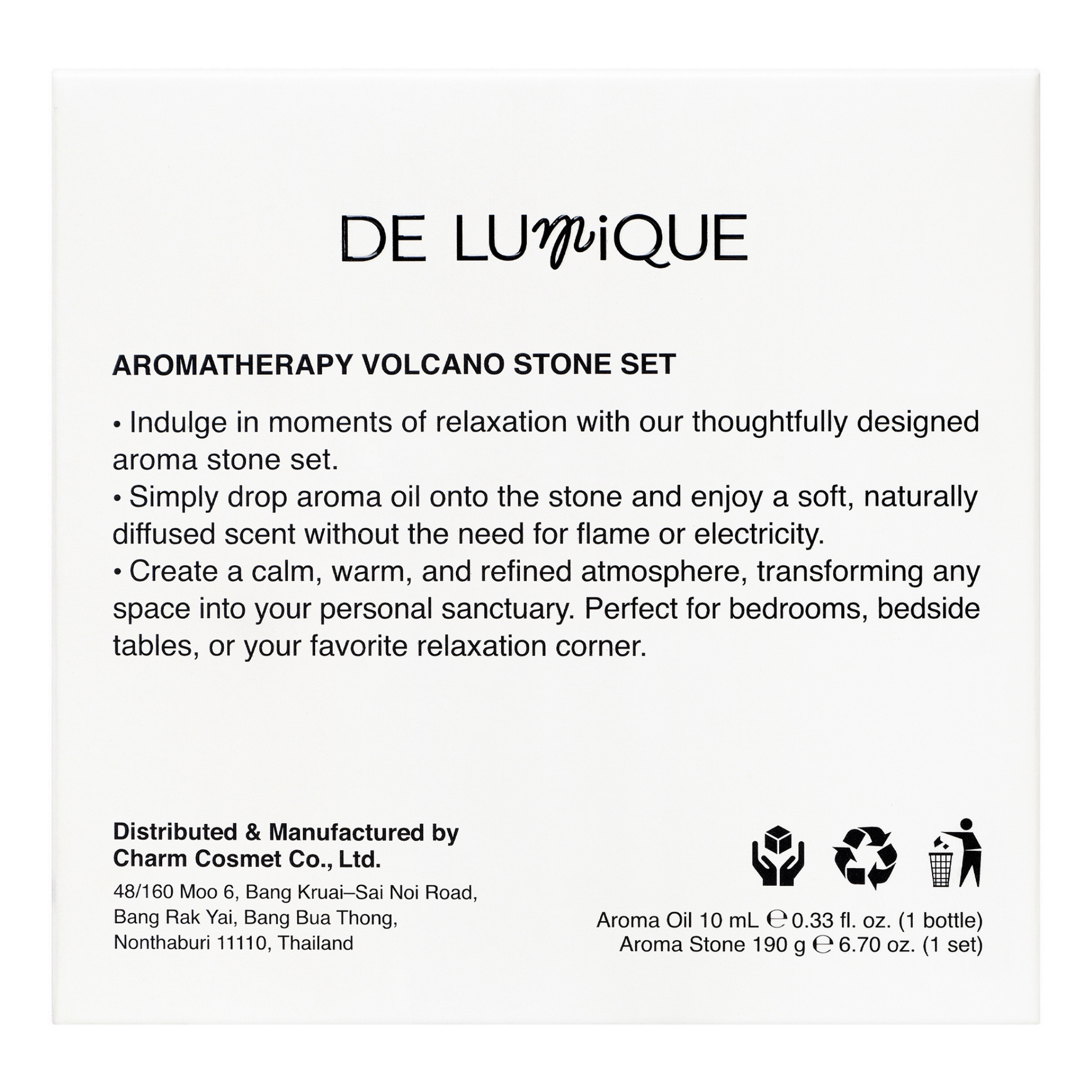 Aromatherapy Volcano Stone Set - Warm Amber-4