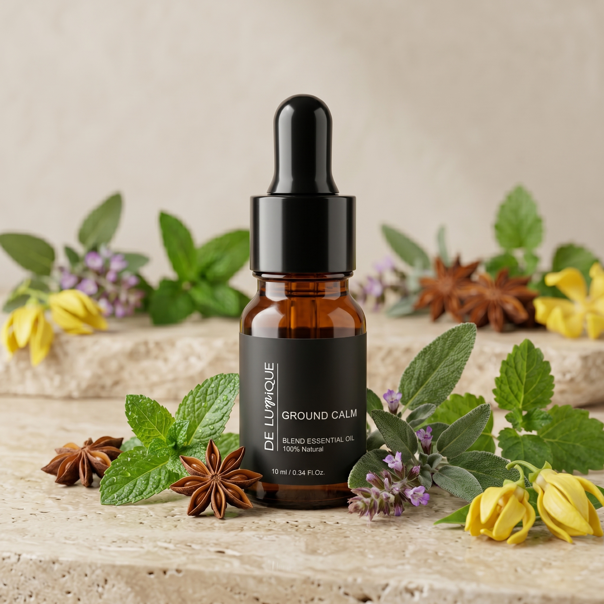 Blend Essential Oil 100% Natural Ground Calm-12